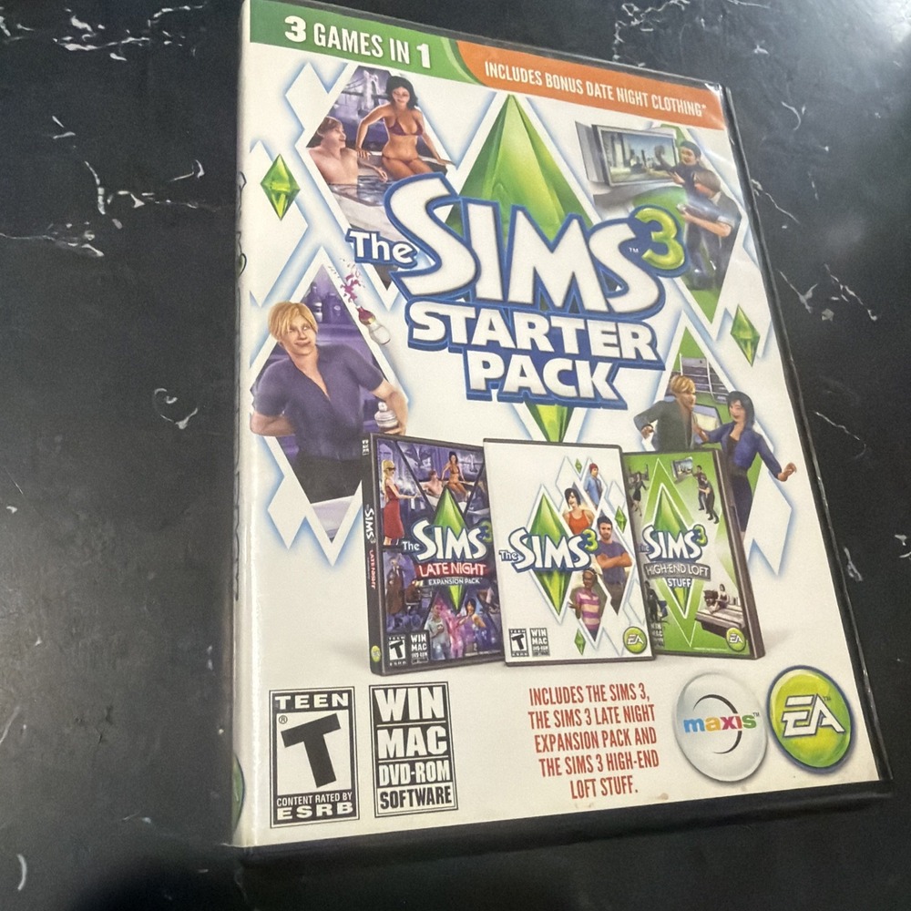 The Sims 3 Starter Pack - PC/Mac - DVD-ROM High-End Loft & Late Night Expansion